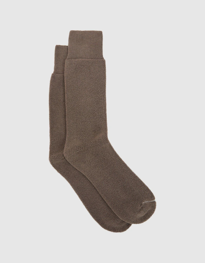 Cotton Blend Terry Towelling Socks