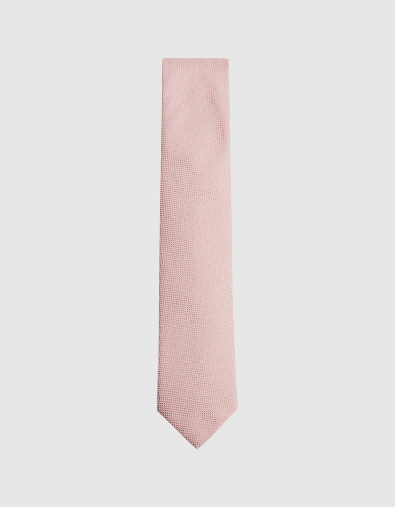 Textured Silk Blend Tie