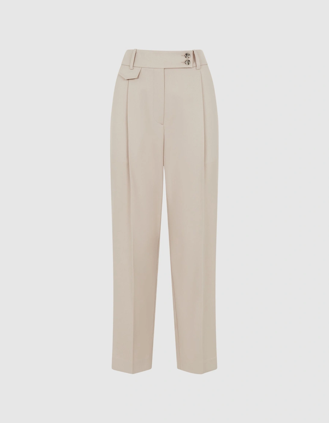 High Rise Cropped Tapered Trousers, 2 of 1