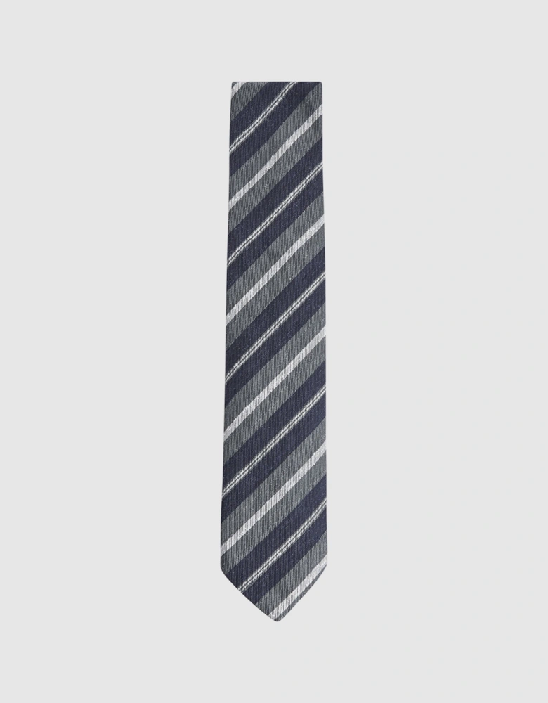 Silk Textured Stripe Tie
