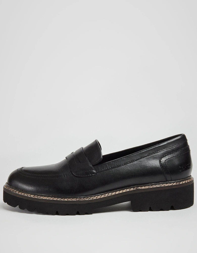 Kenny Leather Loafers - Black