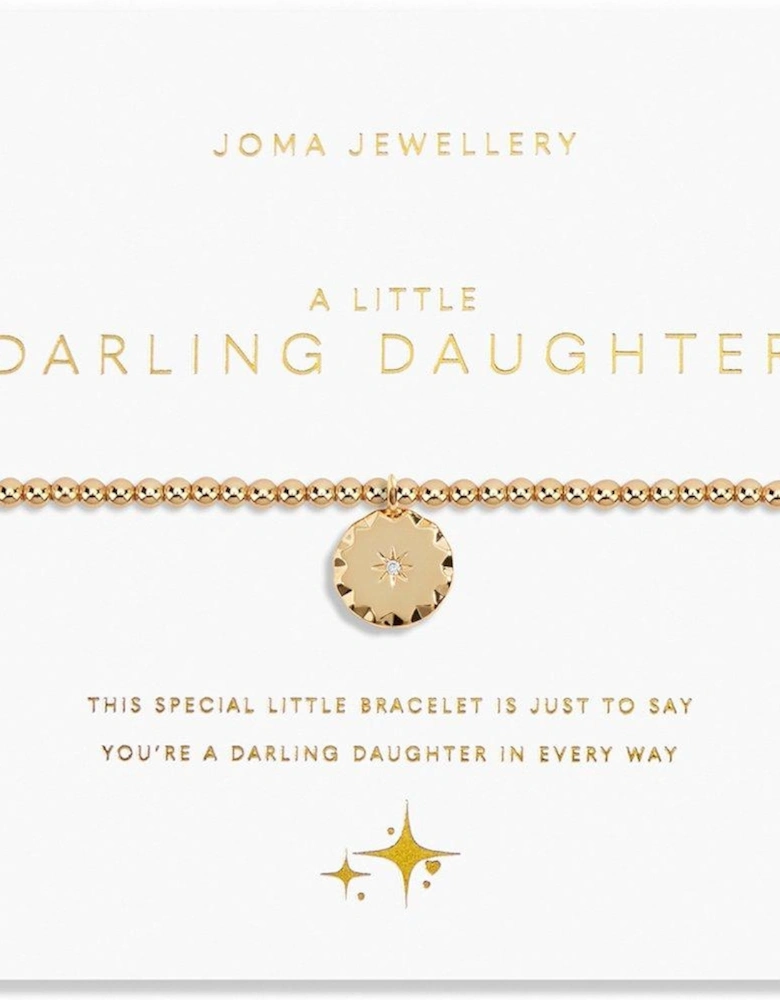 Gold A Little Darling Daughter Bracelet