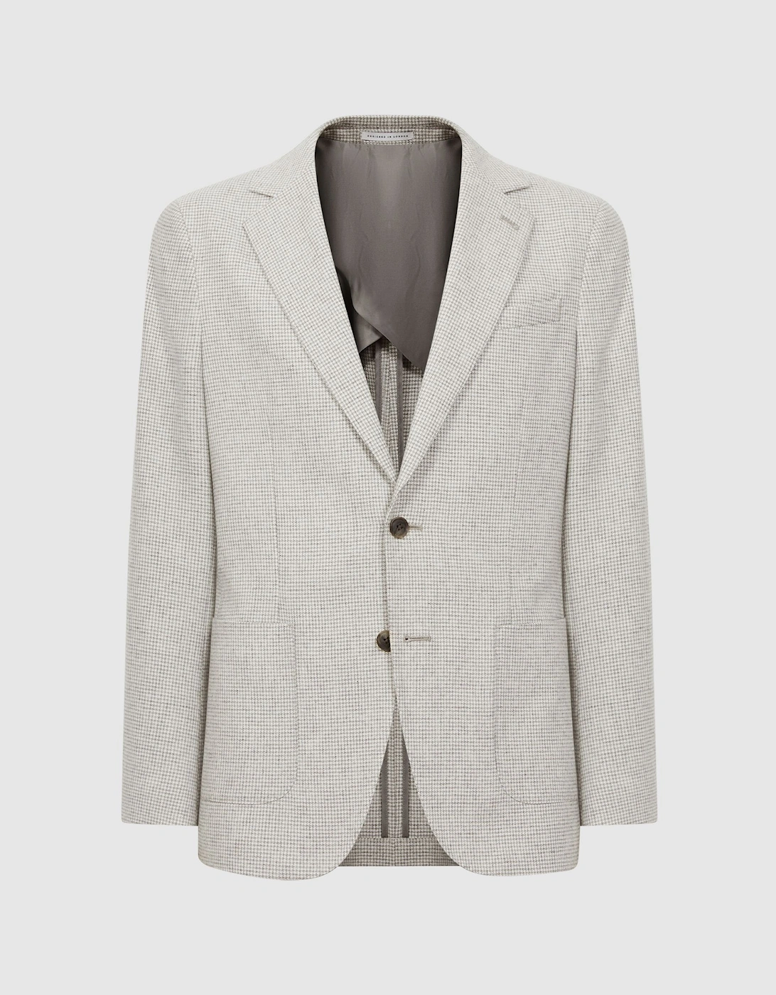 Slim Fit Single Breasted Checked Wool Blazer, 2 of 1