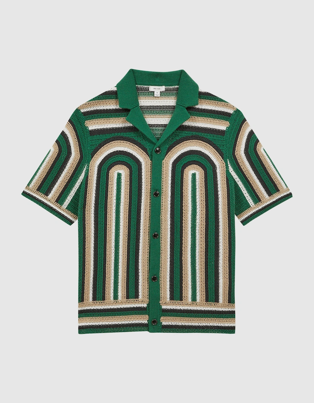 Crochet Cuban Collar Shirt, 2 of 1