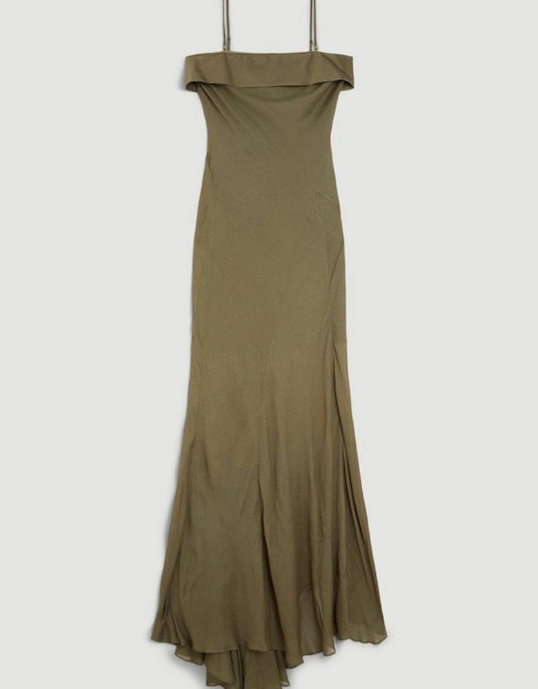 Premium Georgette Bandeau Maxi Dress