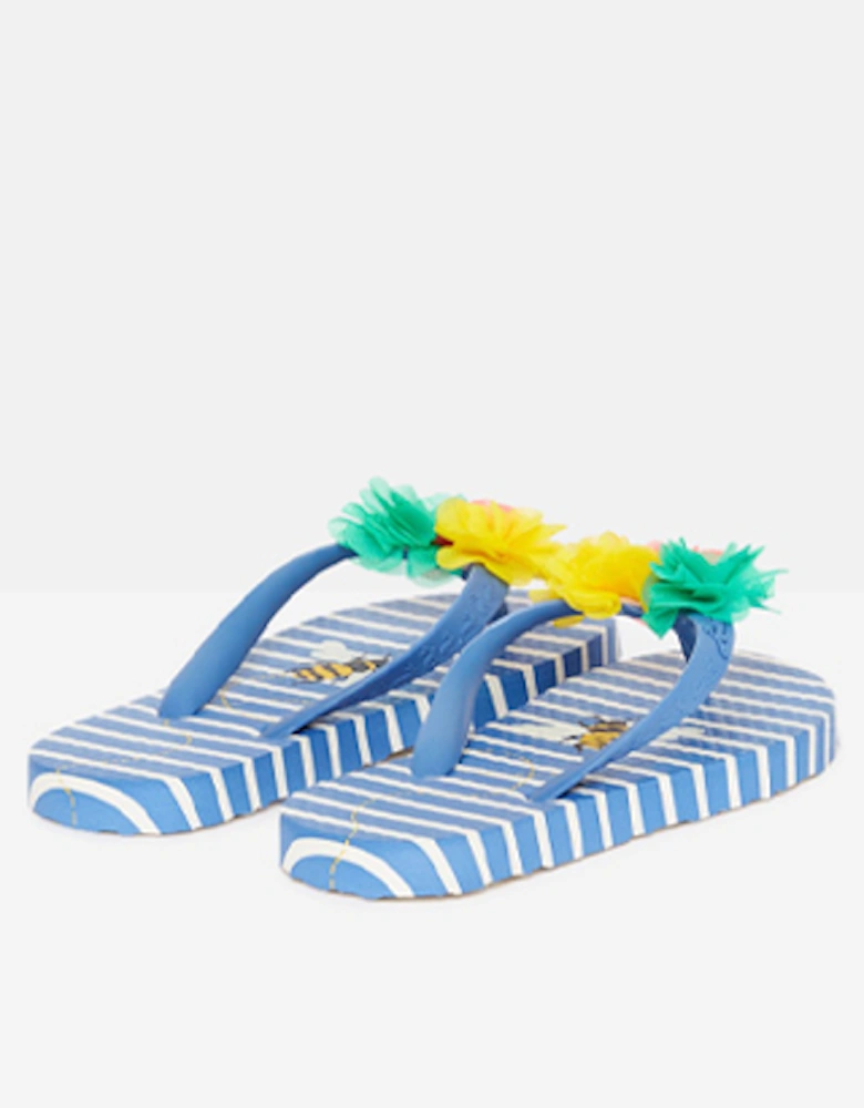 Junior Flip Flops Blue Bee