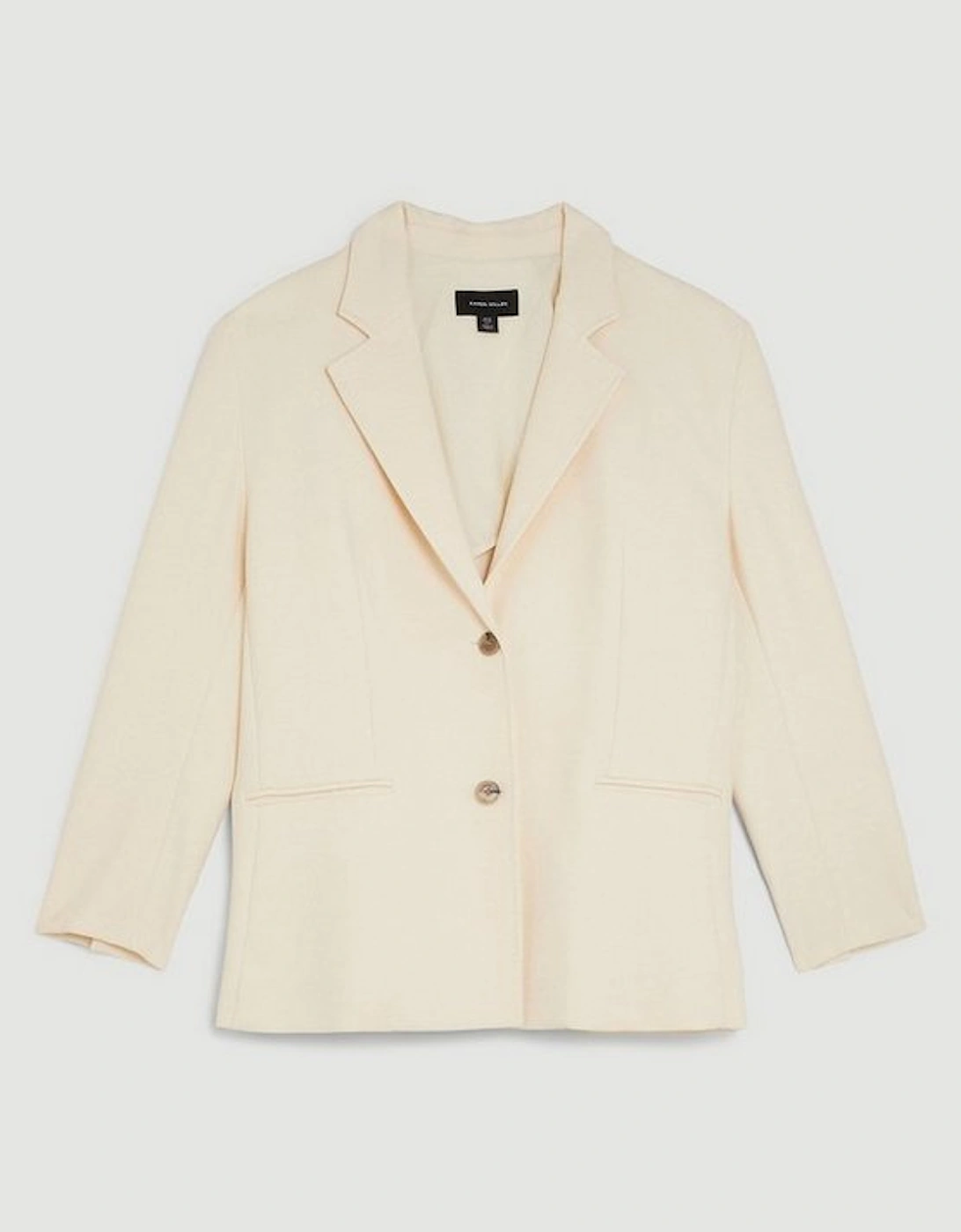 Compact Stretch Relaxed Tailored Single Breasted Blazer