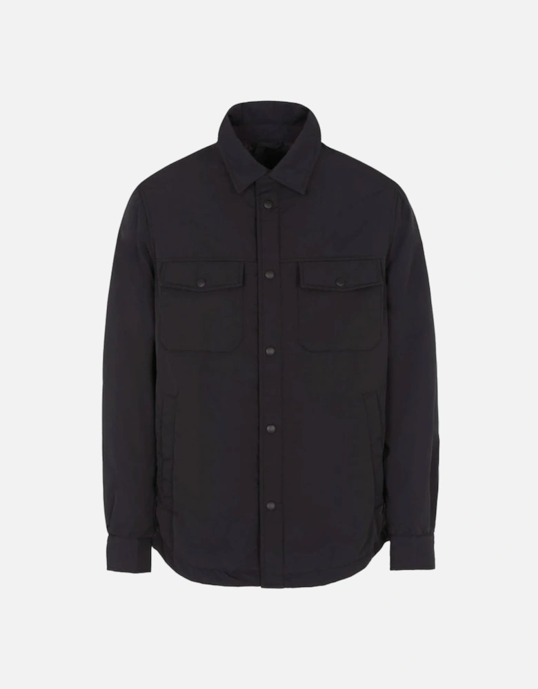 Man Woven Blouson Jacket Black