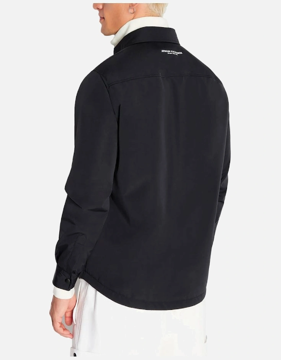 Man Woven Blouson Jacket Black