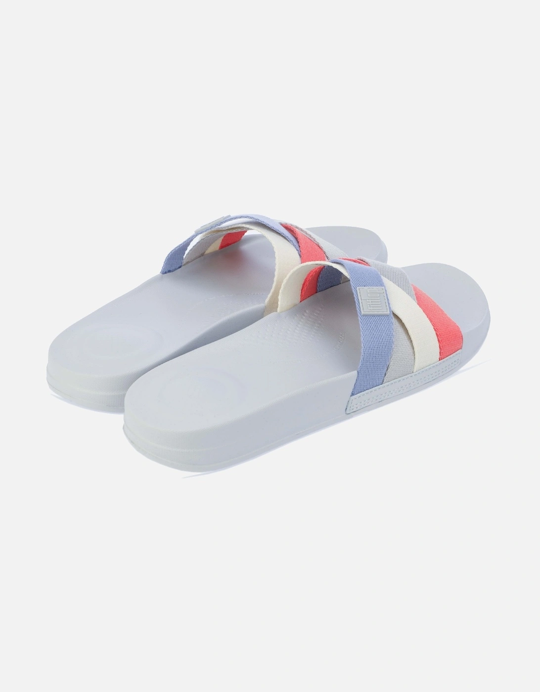 Womens iQushion Multi-Strap Slide Sandals