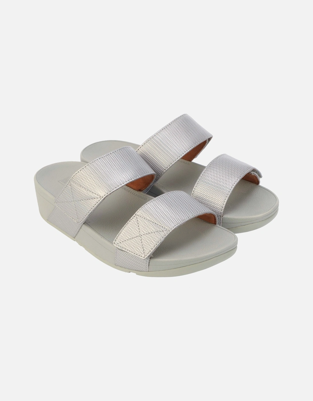 Womens Mina Textured Glitz Slide Sandals