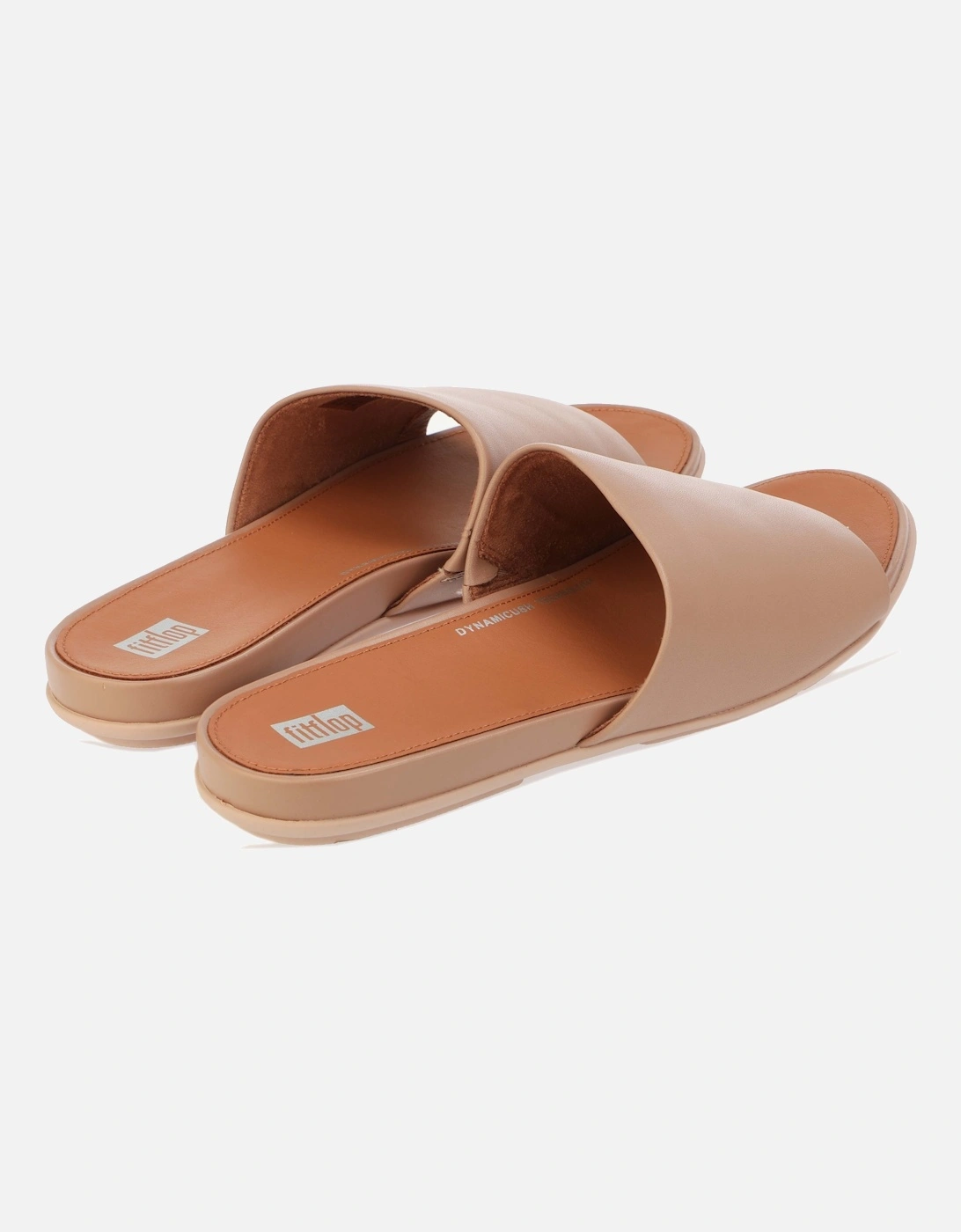 Womens Gracie Leather Pool Slide Sandals