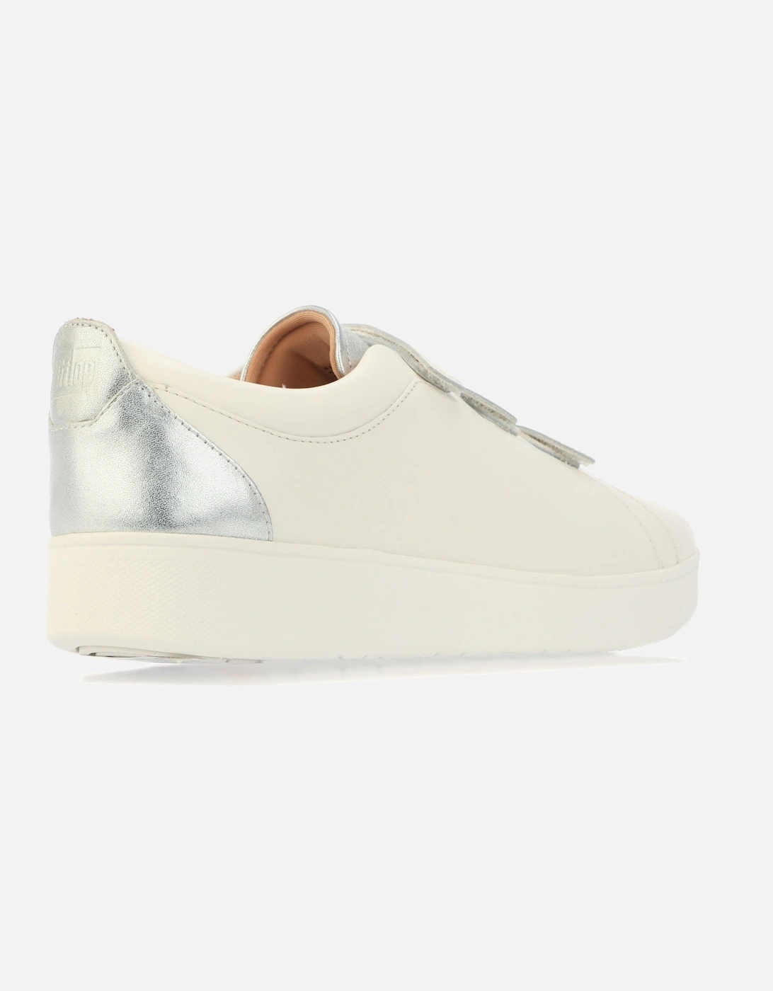 Womens Rally Metallic Back Leather Trainers