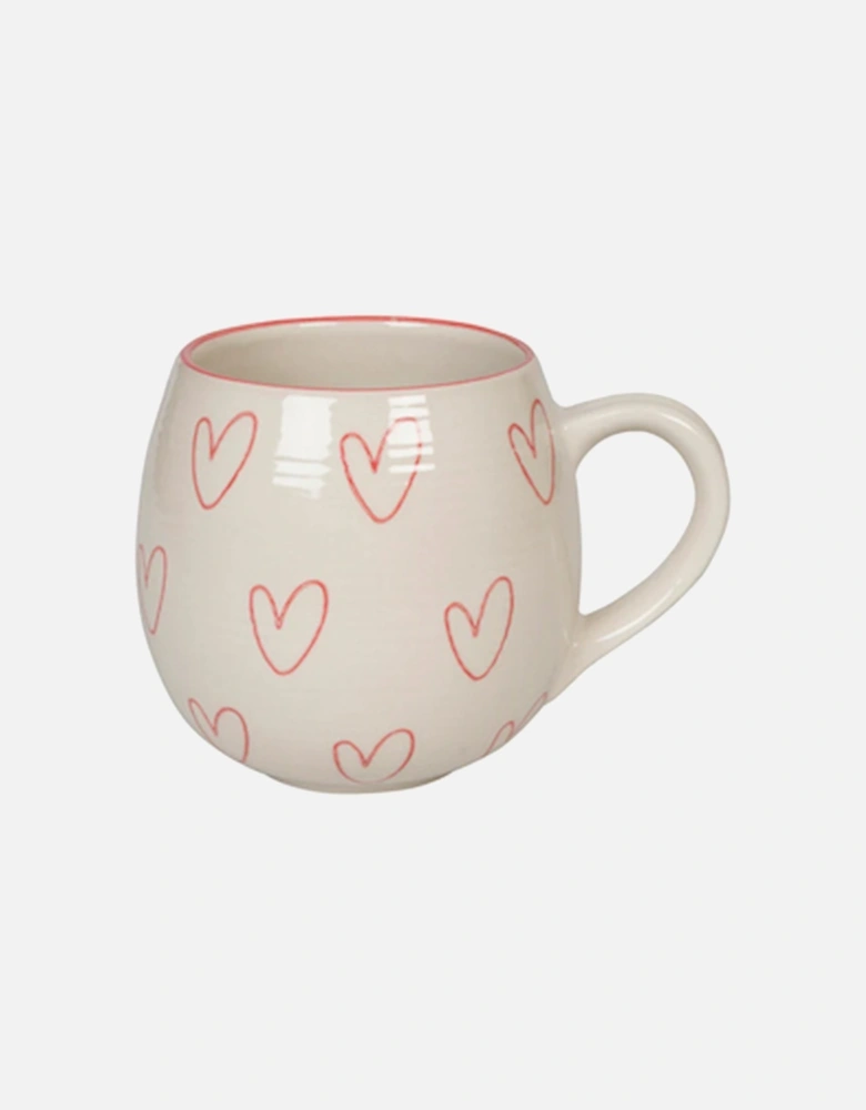 Hearts Stoneware Mug