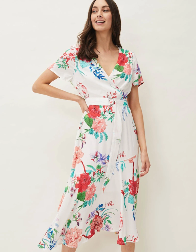Evadine Floral Tea Dress