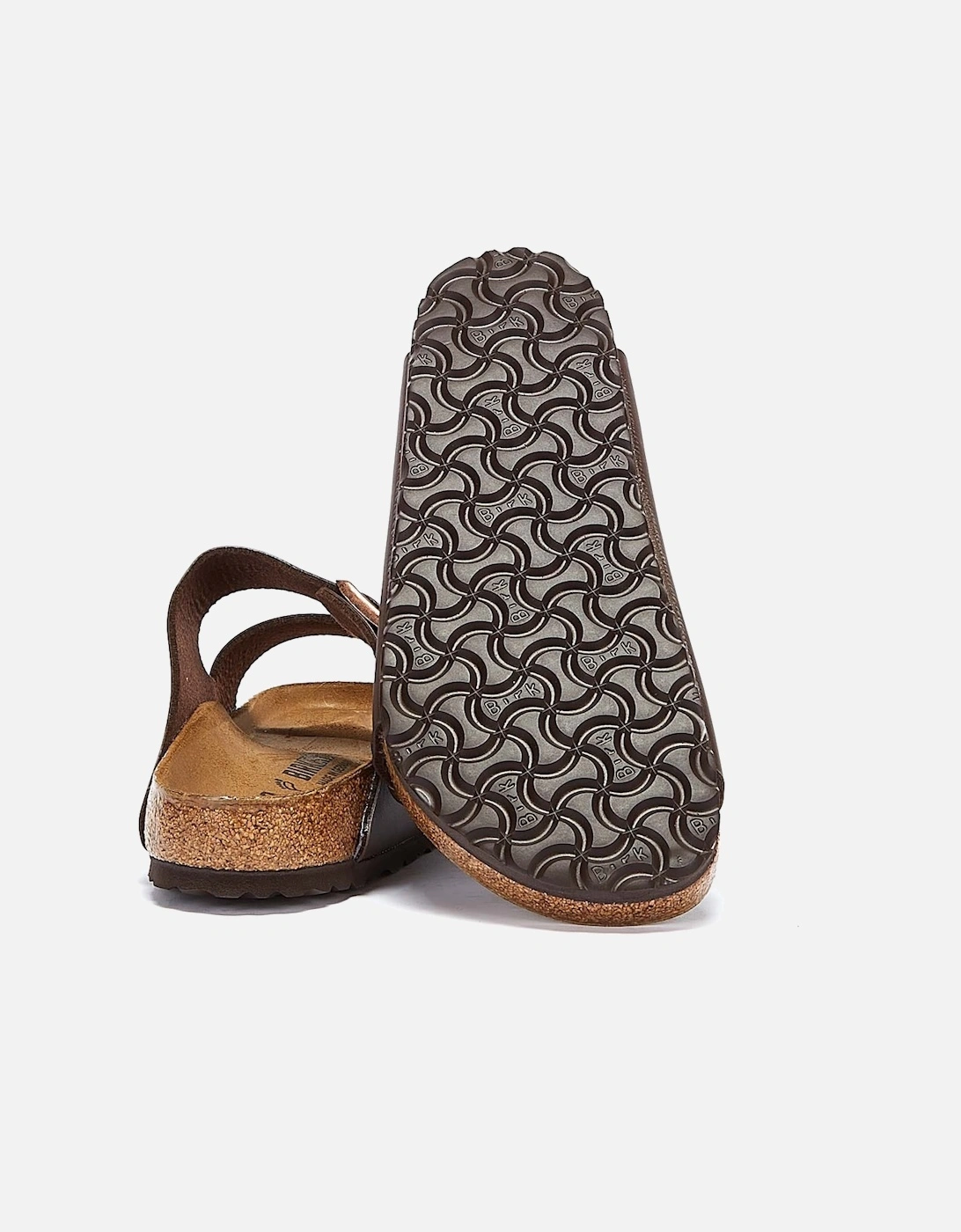 Birko-Flor Womens Brown Narrow Sandals