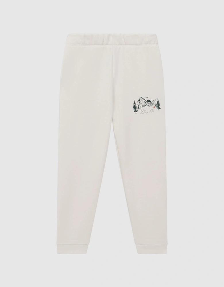 Relaxed Cotton Motif Joggers