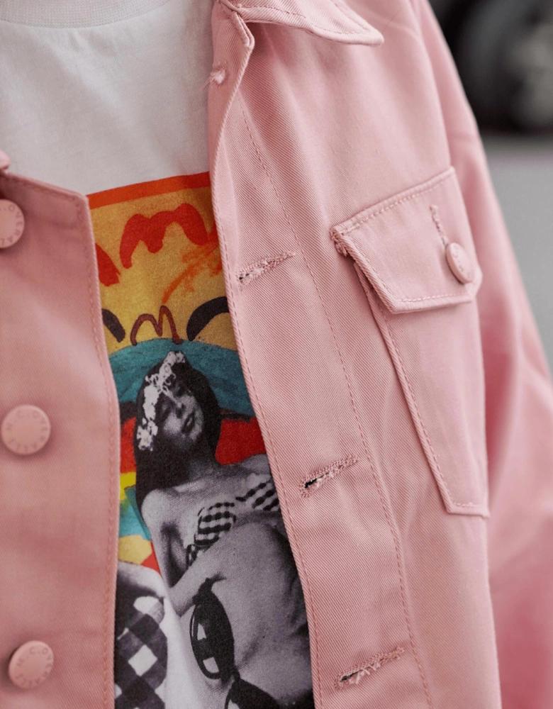 Relaxed Work Jacket Dusty Pink