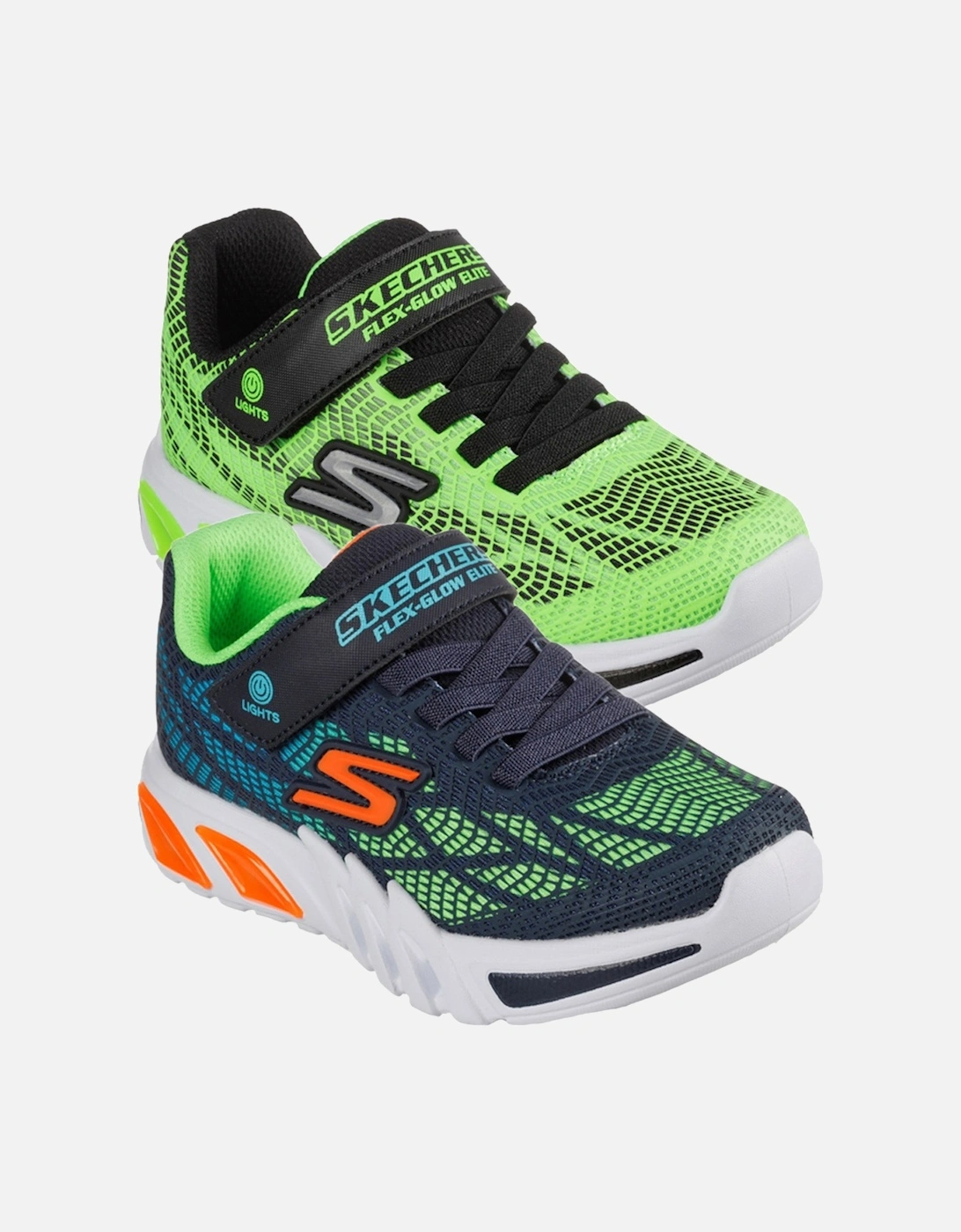 Boys Flex Glow Elite Vorlo Light Up Sporty Trainers