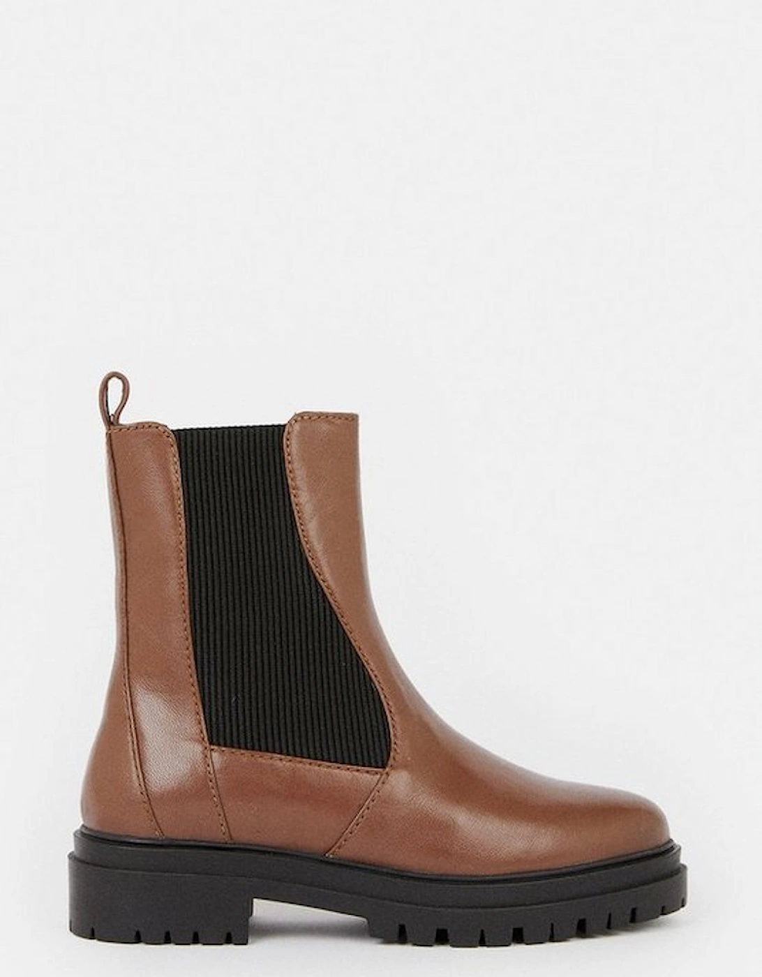 Leather Chunky Chelsea Boot