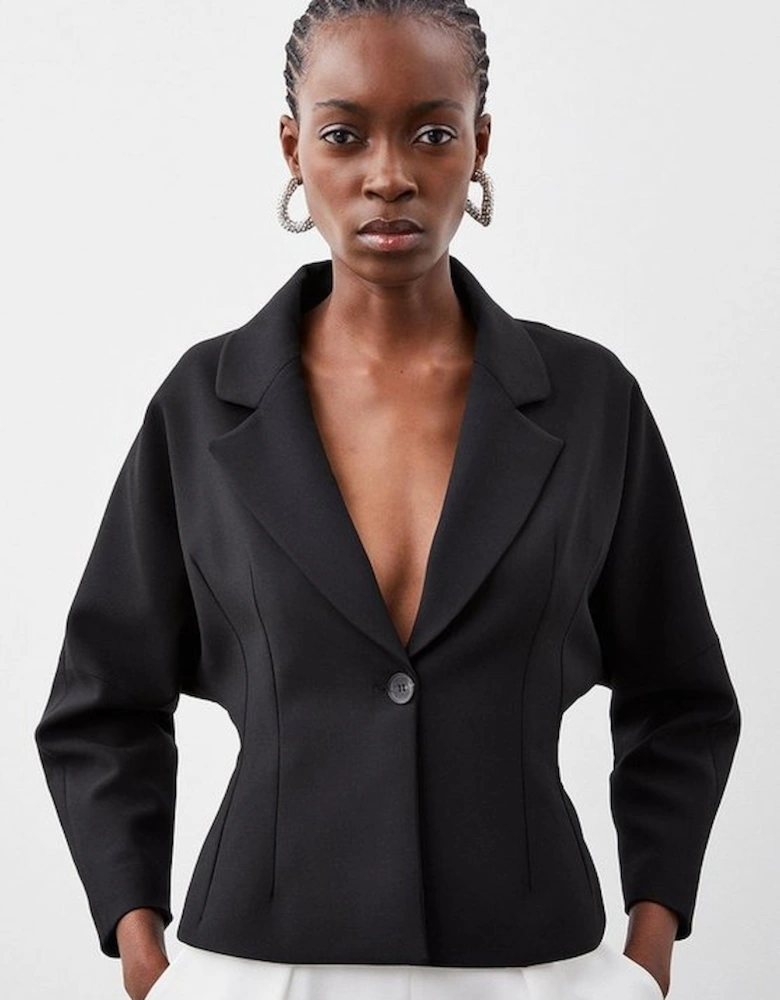 Compact Stretch Hourglass Tailored Jacket