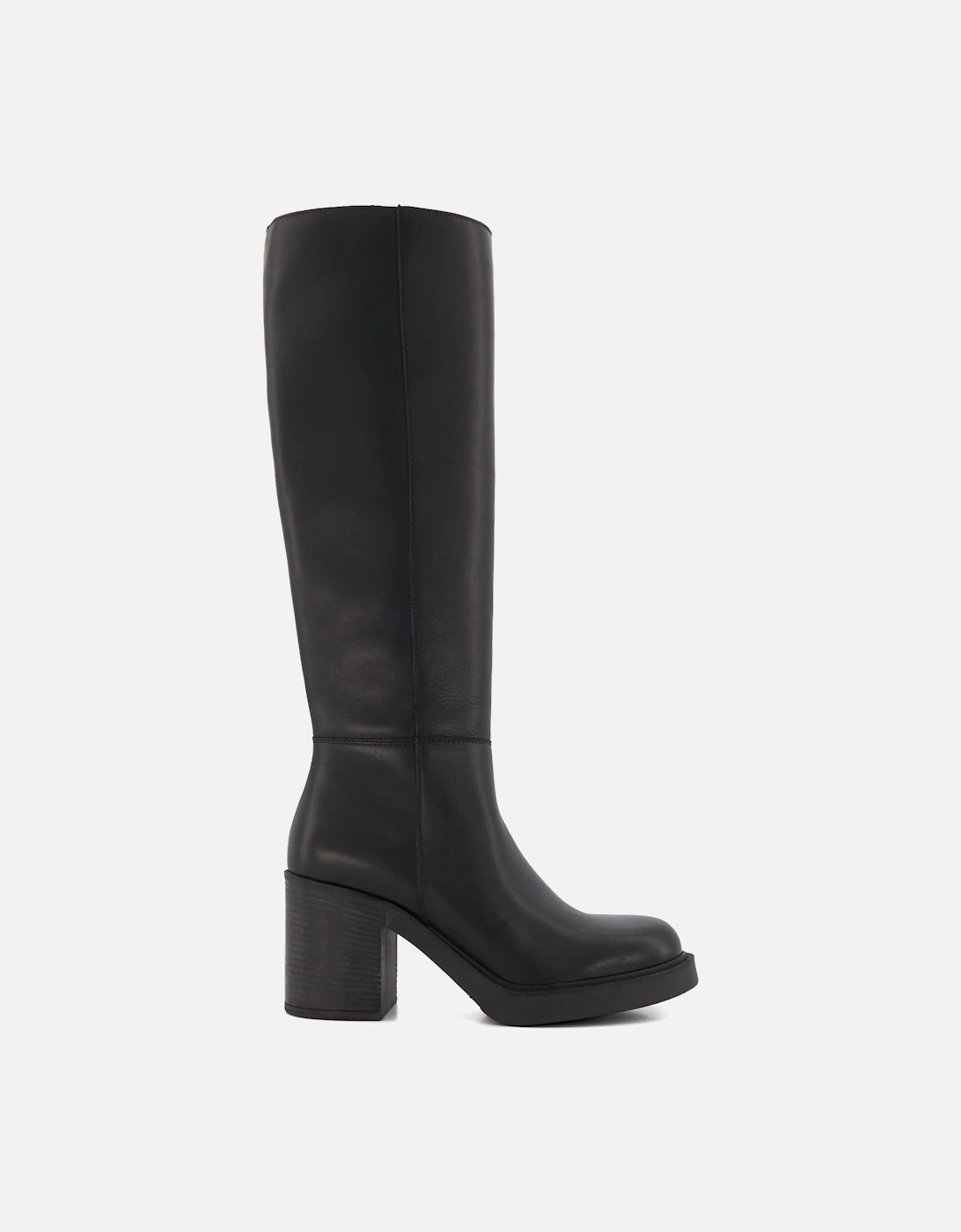 Ladies Tinaz - Block-Heel Casual Knee-High Boots