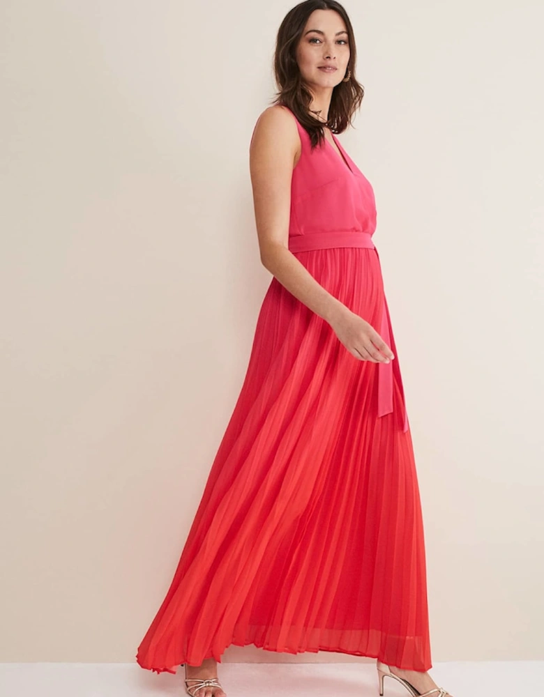 Piper Ombre Pleated Dress