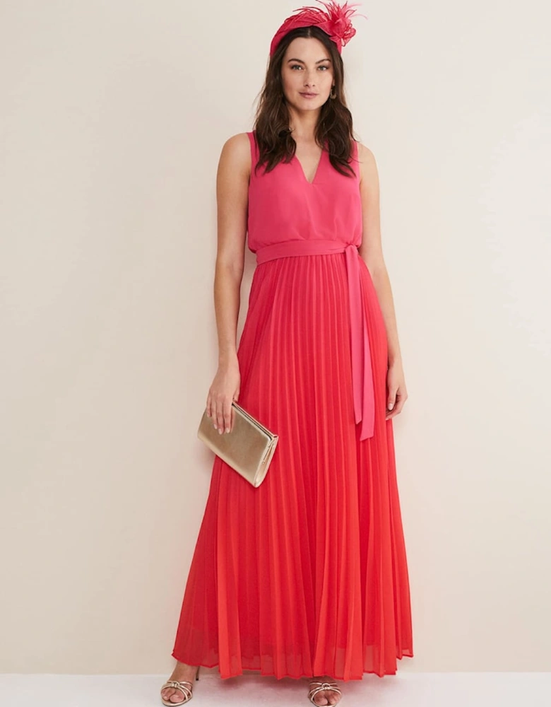 Piper Ombre Pleated Dress