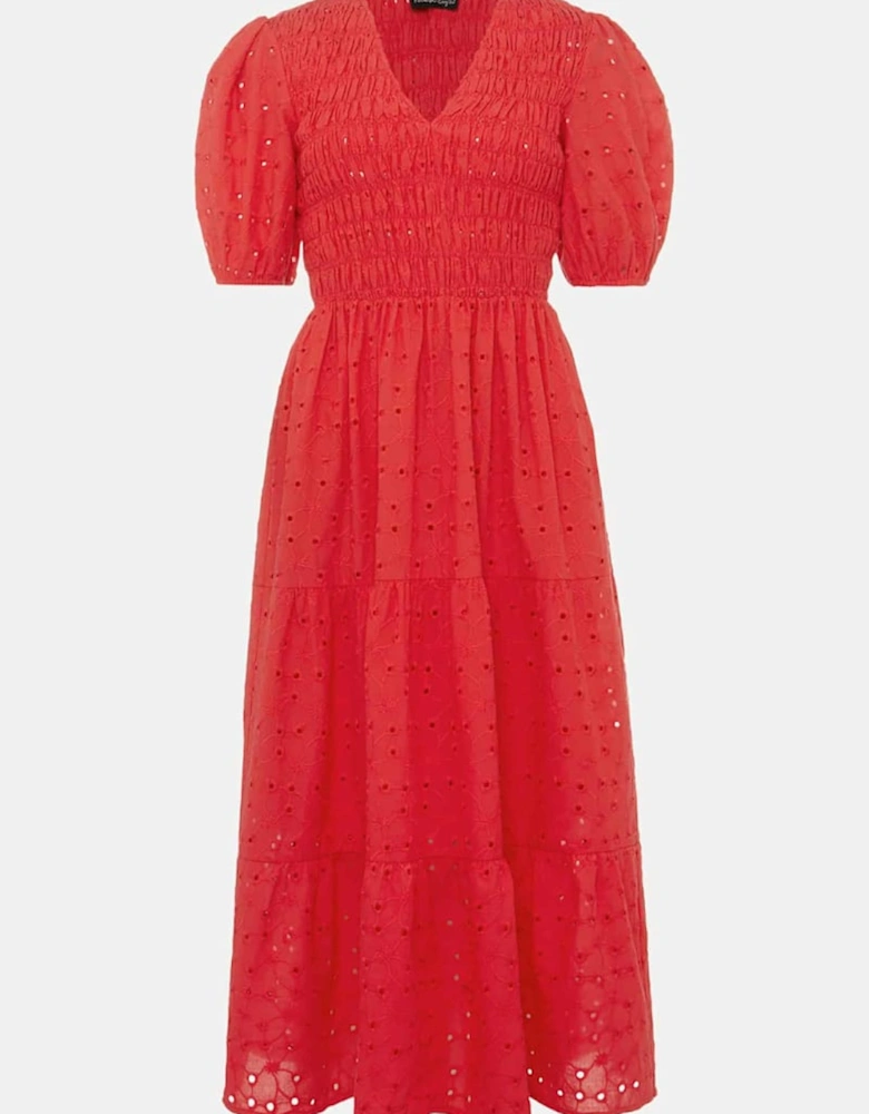 Gretta Broderie Midi Dress