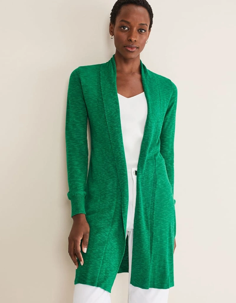 Louise Linen Longline Cardigan