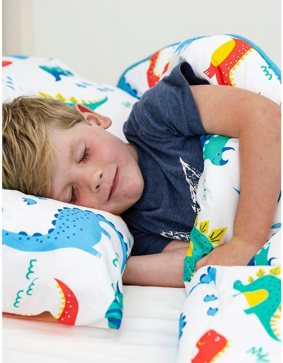 Dinosaur Coverless Quilt 4 Tog With Filled Pillow - Toddler - Multi