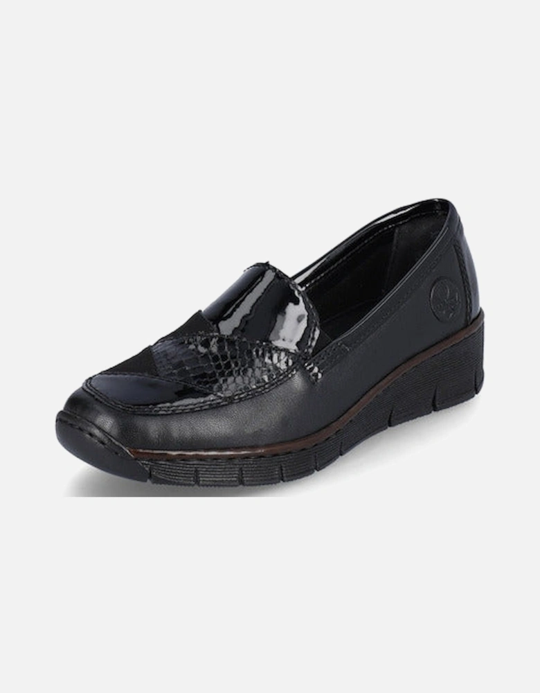 ladies 53785-00 slip on shoe in Black Patent