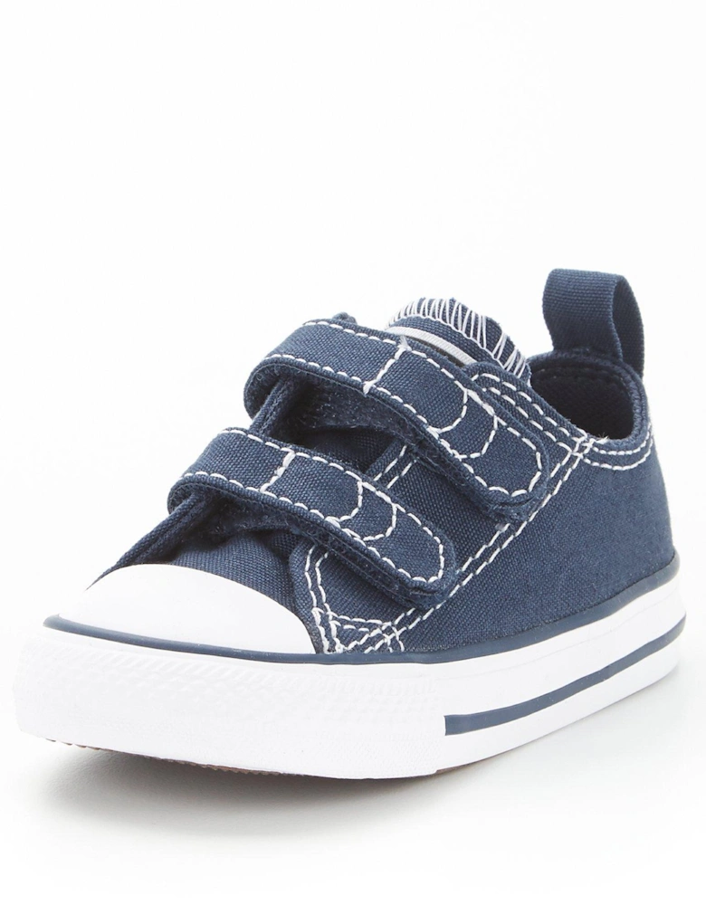 Infant Boys Easy-On Velcro Ox Trainers - Navy/White