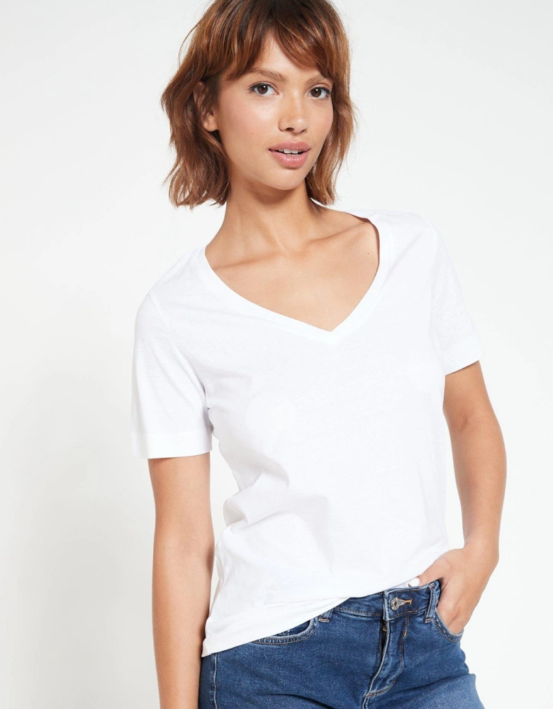 The Essential V Neck T-Shirt - White
