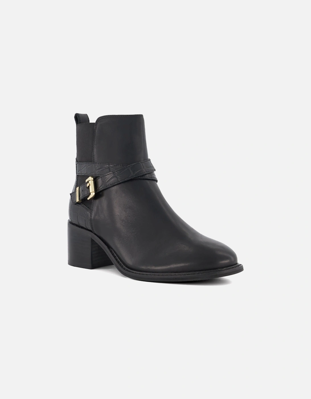 Ladies Pout - Elasticated Block-Heeled Ankle Boots, 7 of 6