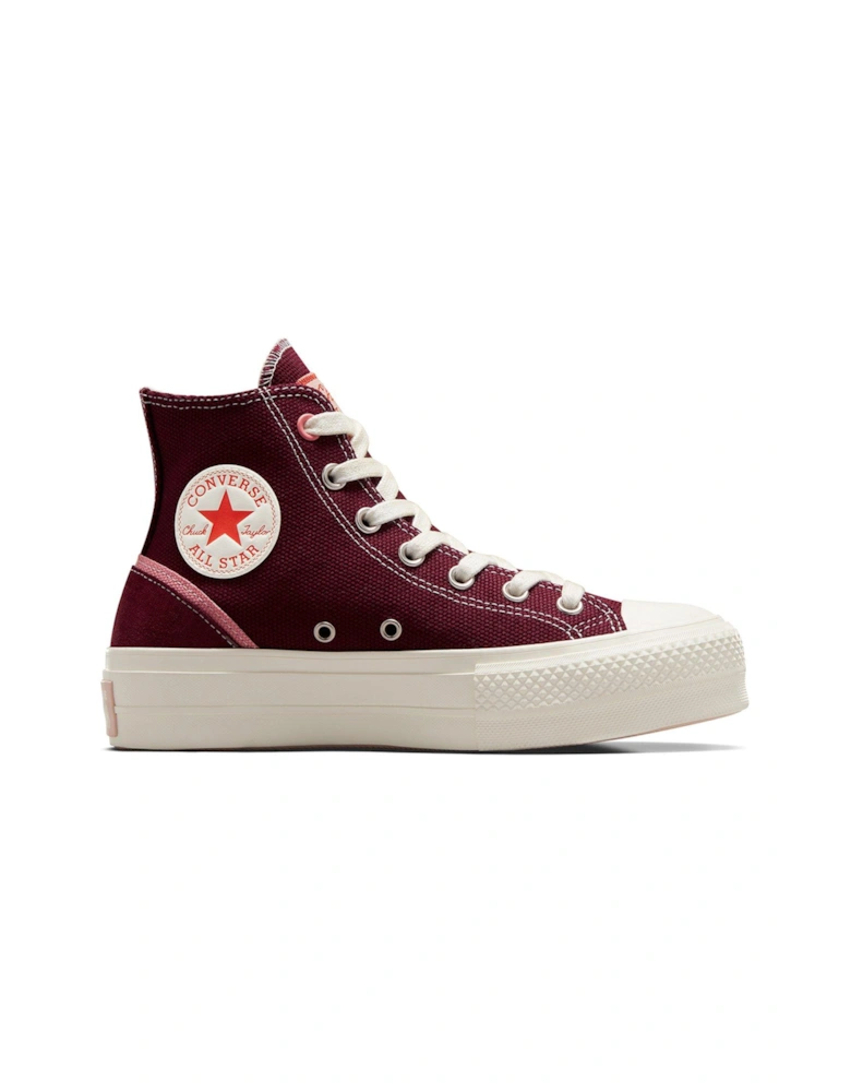 Chuck Taylor All Star Lift Cotton Hi-Tops - Red