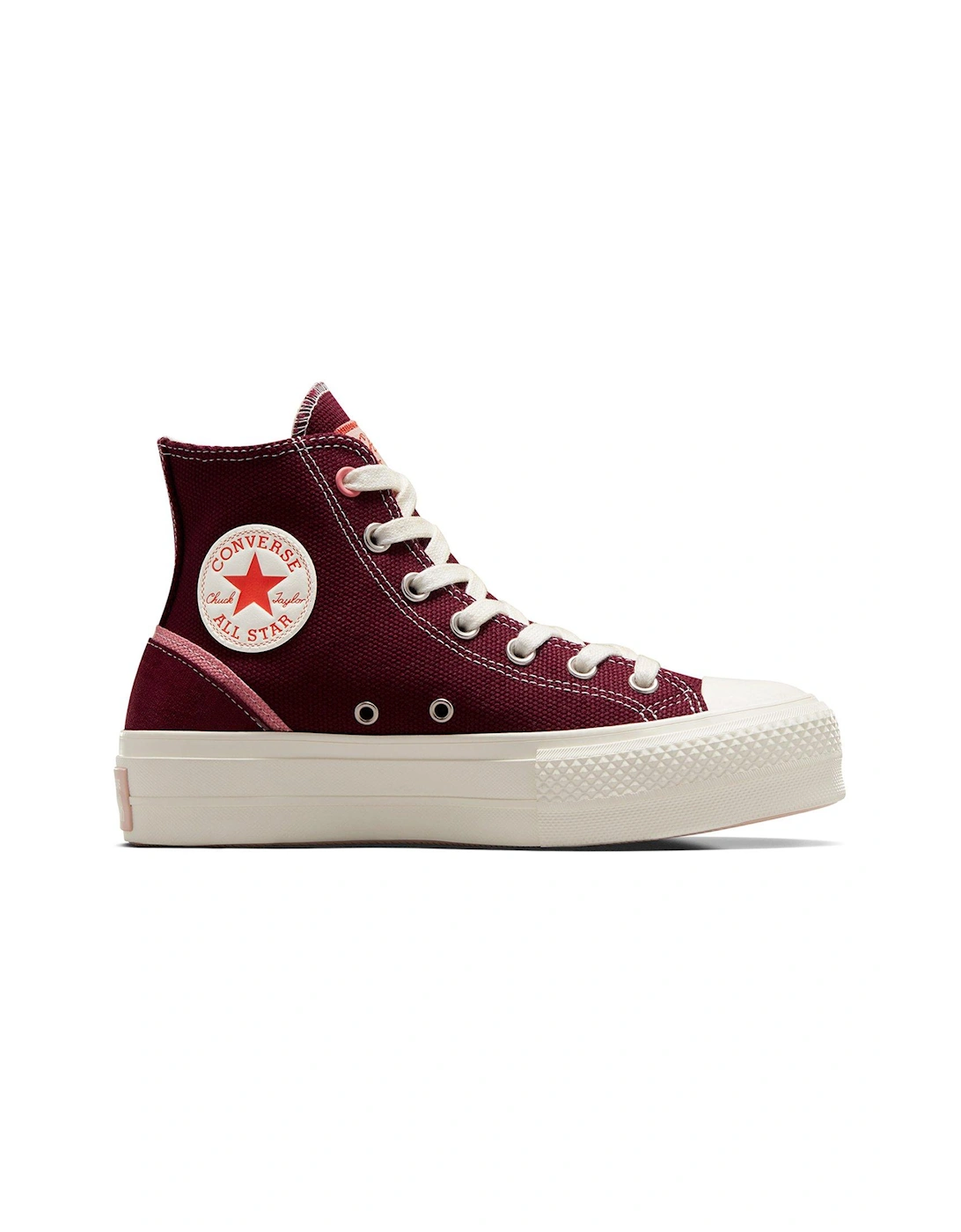 Chuck Taylor All Star Lift Cotton Hi-Tops - Red, 3 of 2