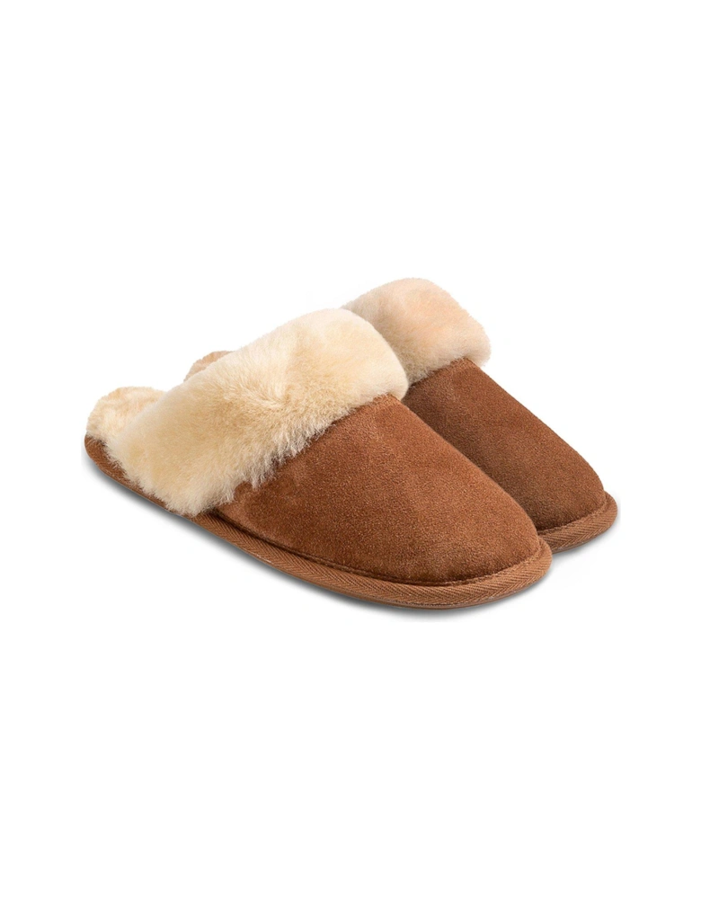 Duchess Soft Cuff Sheepskin Mule Slipper - Rose