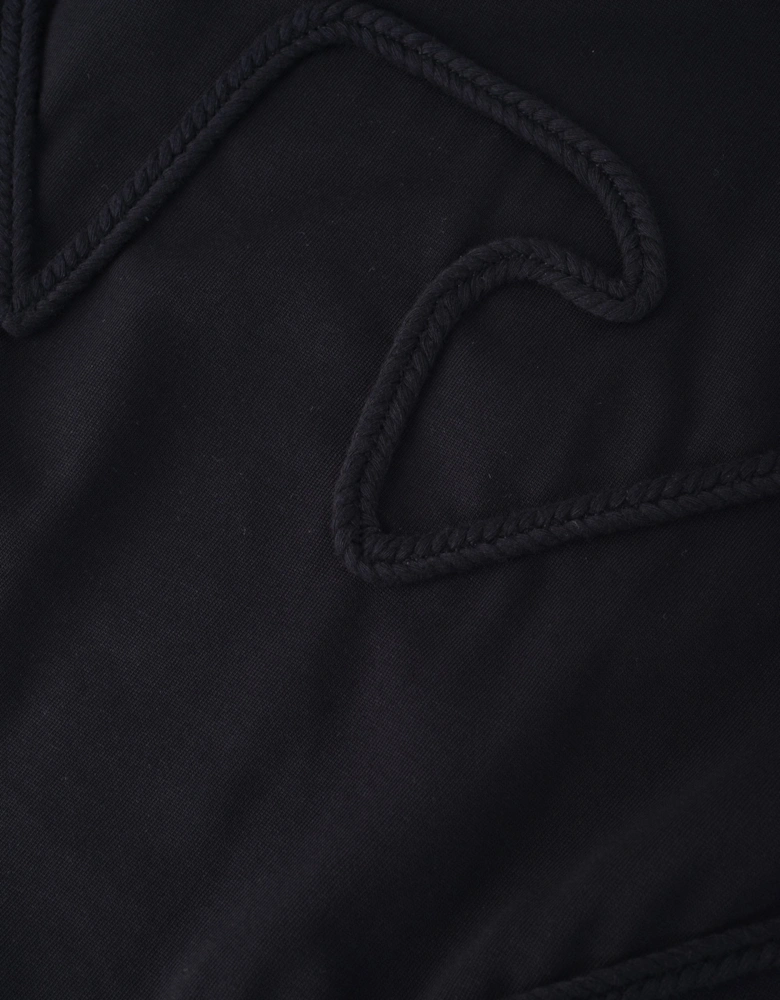 Branded Cotton T Shirt Black