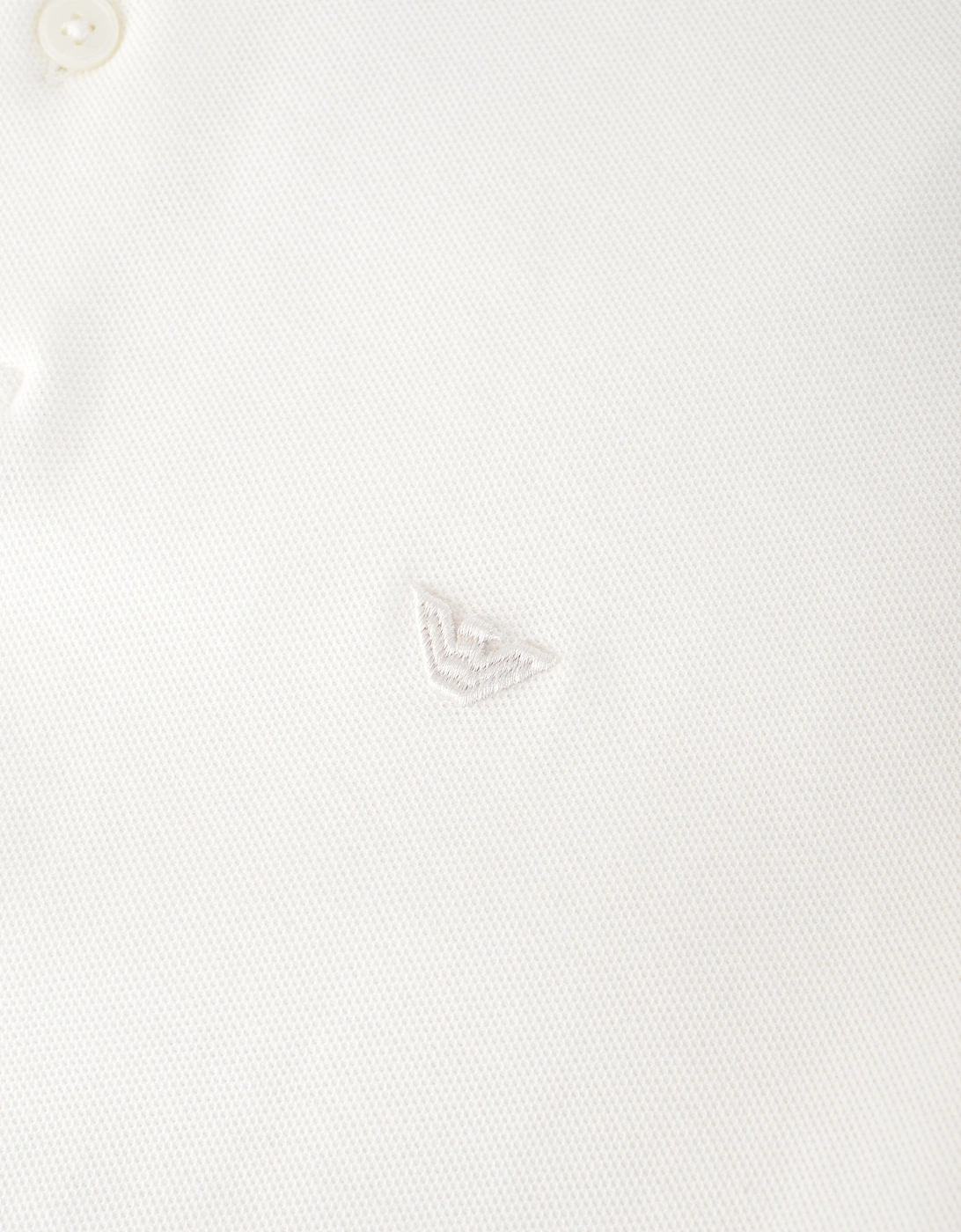 Contrast Trim Polo White