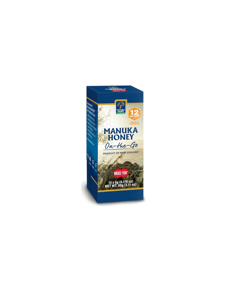 Health MGO 100+ Pure Honey Individual Snap Packs 12 x 5g