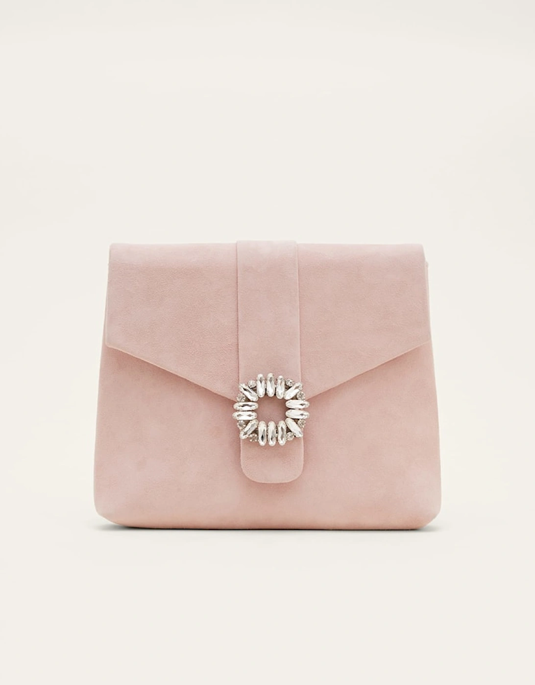 Embellished Suede Envelope Clutch Bag, 7 of 6