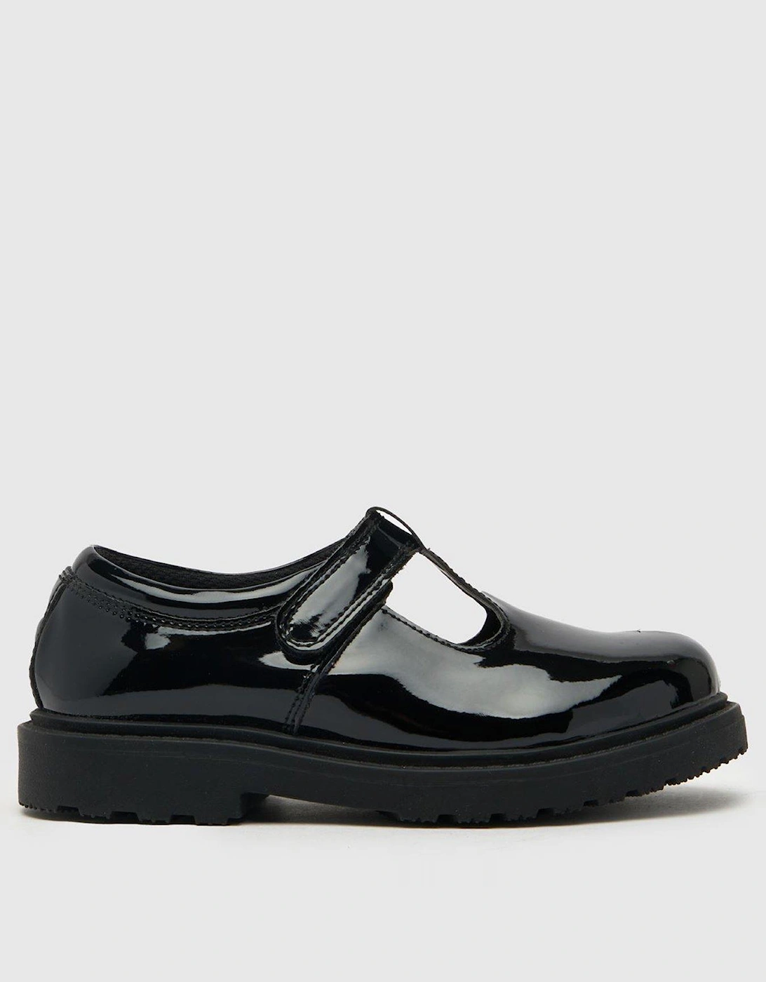 Leaf Junior Tbar School Shoe - Black, 2 of 1