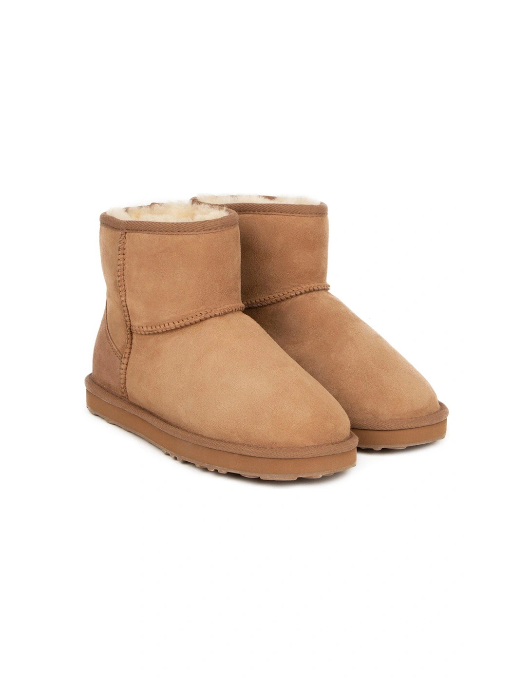 Ladies Mini Classic Sheepskin Boot - Chestnut, 2 of 1