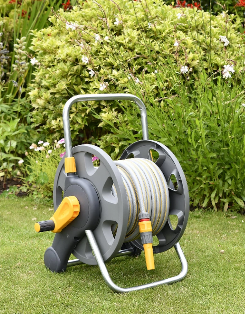 Assembled 2-in-1 Hose Reel with  20m Hose
