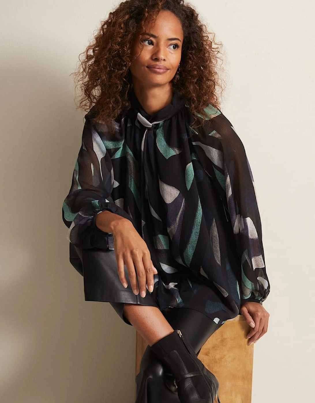 Aretta Abstract Blouse, 7 of 6