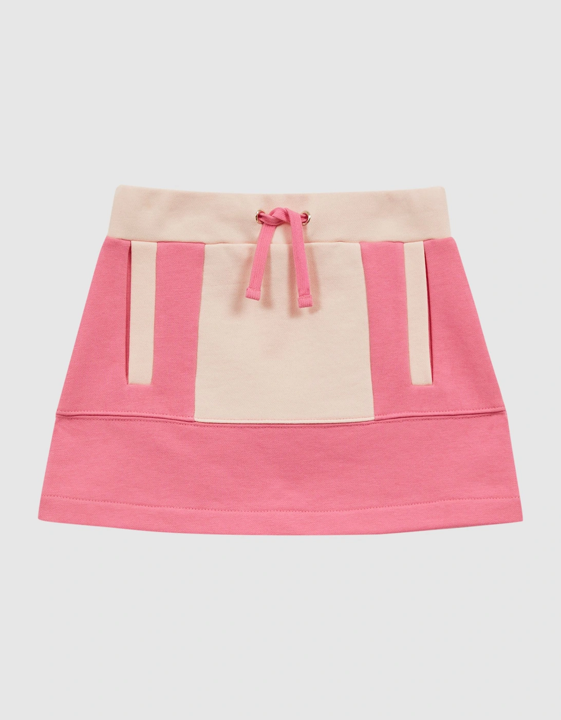 Colourblock Cotton Drawstring Skirt, 2 of 1