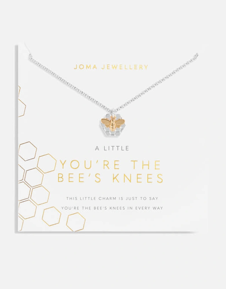 A Little You're The Bees Knees Silver-Tone Necklace
