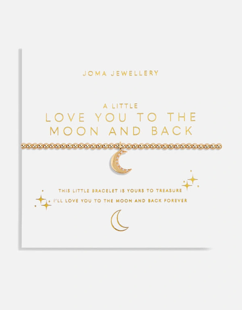 A Little Love You To The Moon And Back Gold-Plated Bracelet