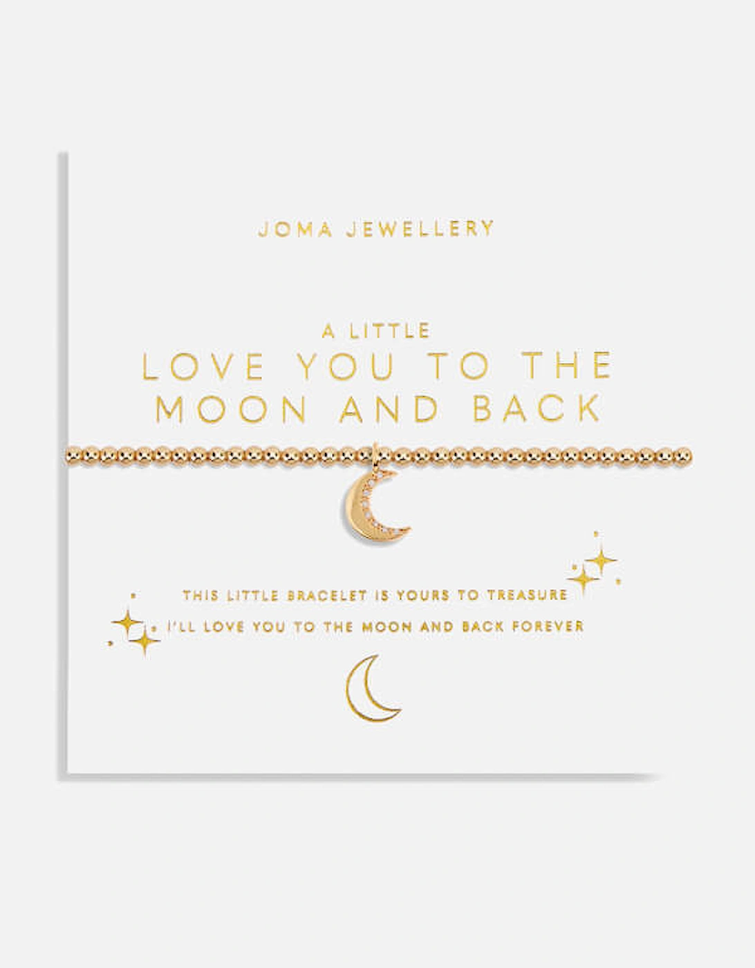 A Little Love You To The Moon And Back Gold-Plated Bracelet, 2 of 1